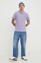 Superdry tricou din bumbac M1011245A.1AG violet SS24