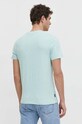 Îmbrăcăminte Superdry tricou din bumbac M1011245A.9VQ turcoaz