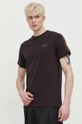 brązowy Superdry t-shirt bawełniany