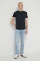 Superdry pamut póló M1011890A.02A fekete SS24