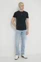 Superdry t-shirt in cotone nero