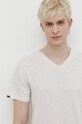 Superdry tricou din bumbac bej M1011889A.8ZU