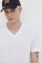 Superdry t-shirt bawełniany biały M1011889A.01C