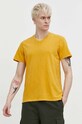 Bavlnené tričko Superdry jednofarebný žltá M1011889A.8UZ