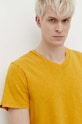 Superdry pamut póló sárga M1011889A.8UZ
