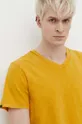 žltá Bavlnené tričko Superdry