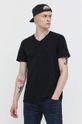 Superdry t-shirt bawełniany czarny M1011889A.02A
