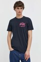 Бавовняна футболка Superdry M1011922A.98T темно-синій SS24