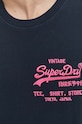 Хлопковая футболка Superdry тёмно-синий M1011922A.98T