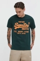 zielony Superdry t-shirt bawełniany