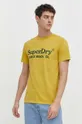 жовтий Бавовняна футболка Superdry