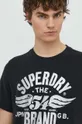 czarny Superdry t-shirt