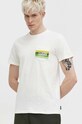 Superdry tricou din bumbac print bej M1011904A.7BG