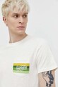 Superdry tricou din bumbac bej M1011904A.7BG