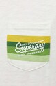 Superdry tricou din bumbac M1011904A.7BG bej
