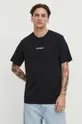 czarny Superdry t-shirt bawełniany