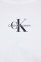 Βαμβακερό μπλουζάκι Calvin Klein Jeans J30J325211 λευκό
