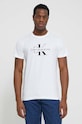 Calvin Klein Jeans pamut póló fehér J30J325190