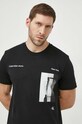 Calvin Klein Jeans t-shirt bawełniany czarny J30J325930