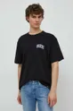 czarny Dickies t-shirt bawełniany AITKIN CHEST TEE SS Męski