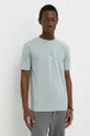 niebieski Drykorn t-shirt bawełniany RAPHAEL