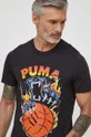 czarny Puma t-shirt