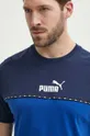 niebieski Puma t-shirt bawełniany