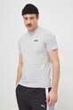 Bavlnené tričko Puma sivá 674470