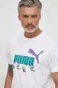 bijela Pamučna majica Puma