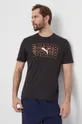 czarny Puma t-shirt do biegania Graphic Nitro