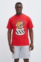 Puma tricou din bumbac print rosu 624740