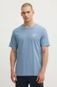 modrá Bavlnené tričko Puma CLASSICS Small Logo Tee