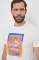 Puma t-shirt bawełniany biały 680180