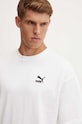 Puma t-shirt bawełniany BETTER CLASSICS biały 679188