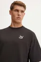 černá Bavlněné tričko Puma BETTER CLASSICS