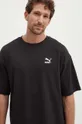 czarny Puma t-shirt bawełniany  BETTER CLASSICS