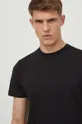 czarny Colmar t-shirt bawełniany