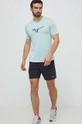 Mizuno t-shirt do biegania Core turkusowy