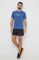 Mizuno t-shirt do biegania Core J2GAB009 granatowy SS24