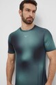 Mizuno t-shirt do biegania Core Graphic turkusowy J2GAB010