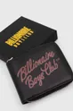 czarny Billionaire Boys Club portfel skórzany Script Logo Wallet