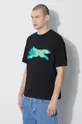 czarny Icecream t-shirt bawełniany Running Dog