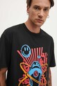 KSUBI tricou din bumbac red pill biggie ss tee MPS24TE019 negru SS24