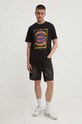 KSUBI pamut póló hardcore kash ss tee MPS24TE004 fekete SS24