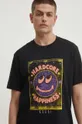 czarny KSUBI t-shirt bawełniany hardcore kash ss tee