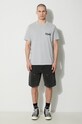KSUBI cotton t-shirt lock up kash ss tee MPS24TE002 gray SS24