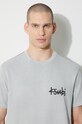 KSUBI cotton t-shirt lock up kash ss tee MPS24TE002 gray