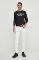 Longsleeve Guess U4RI11.K6YW0 μαύρο AW24