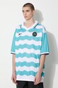 Reebok LTD polo shirt Soccer Tee turquoise RMGB001C99FAB0014001