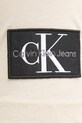 Bavlnené tričko Calvin Klein Jeans béžová J30J323484